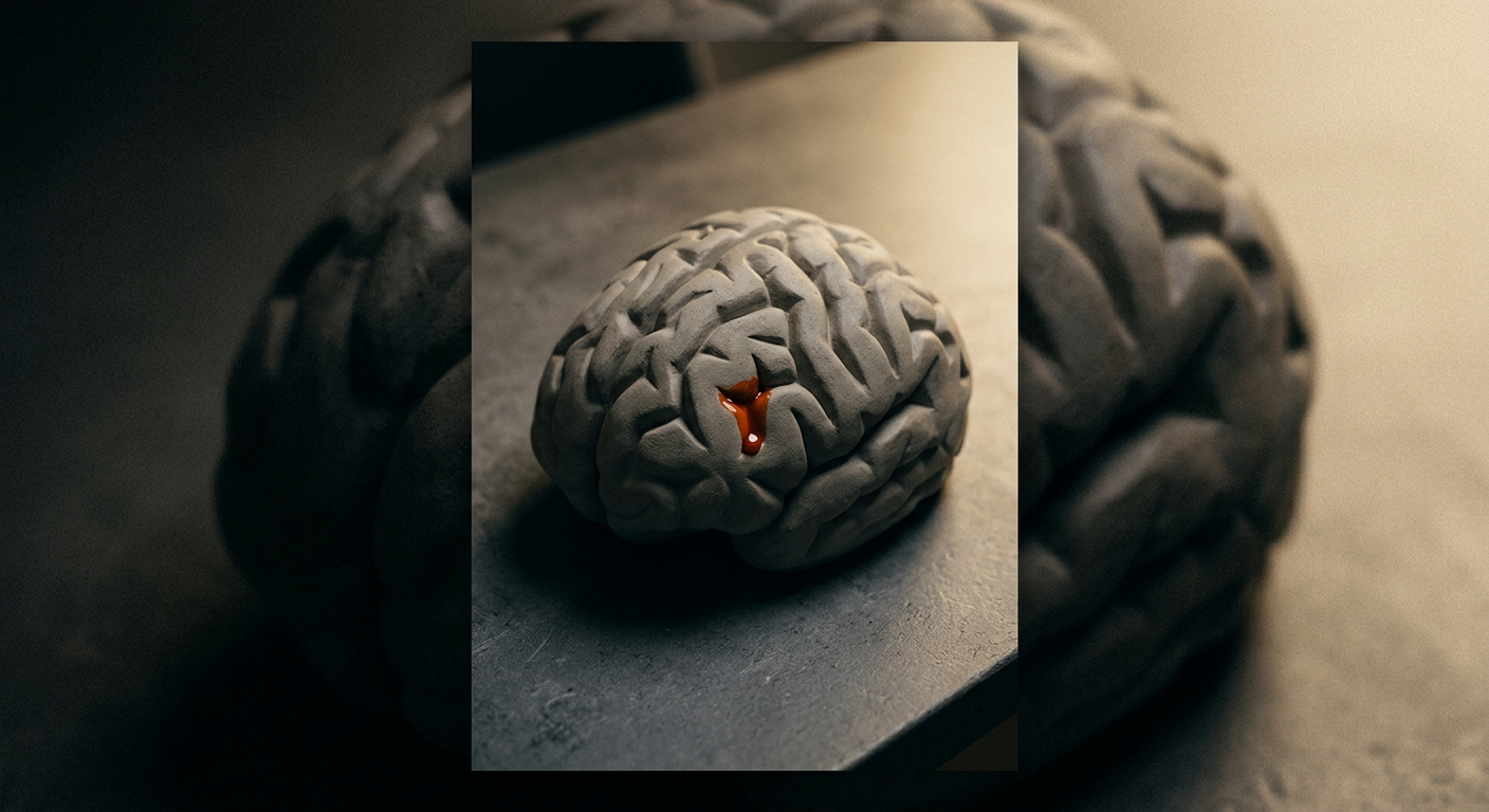 Editorial illustration for The Prefrontal Cortex Cannot Dump Waste Fast Enough